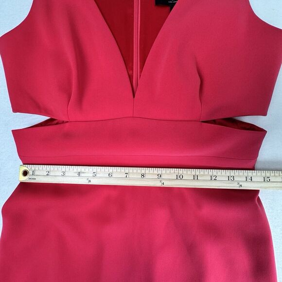 Laundry by Shelli Segal Womens Evening Gown Sz 8 Pink Sleeveless Cutout Stretch - Picture 13 of 16